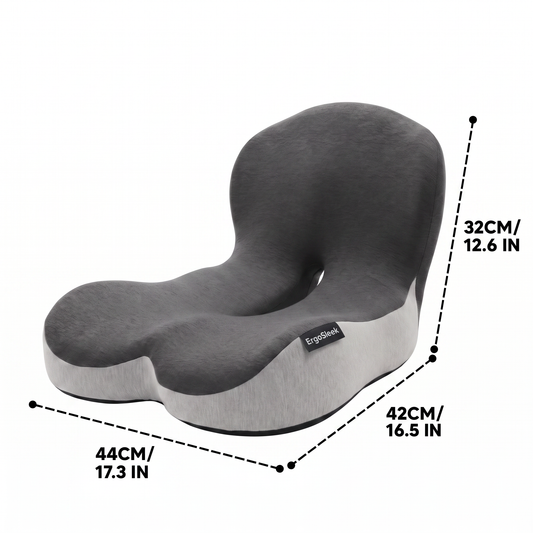 ErgoSleek™ Orthopedic Seat Cushion