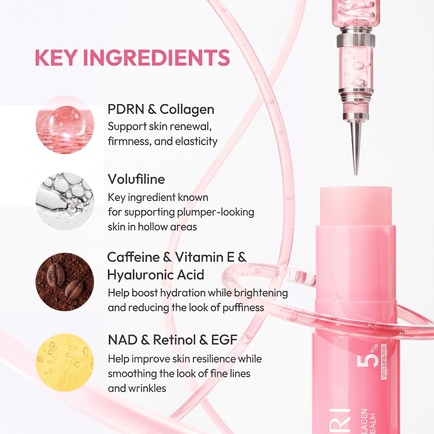 Beautykorean Rose PDRN Pink Collagen Volume Multi Balm